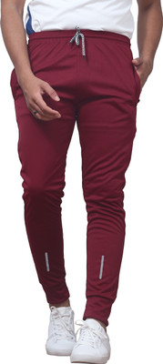 HouseOfCommon Striped Men Red Track Pants