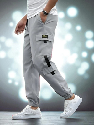 THE PVR CLOTHING Slim Fit Men Grey Trousers