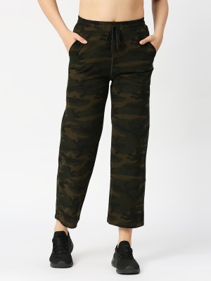 Lovable Printed Women Dark Green Track Pants