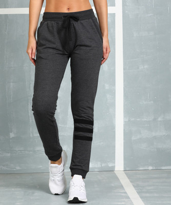 M7 By Metronaut Solid Women Grey Track Pants