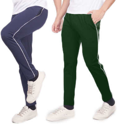 WILD CAMO Solid Men Green, Blue Track Pants