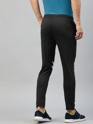 Crease & Clips Colorblock Men Black Track Pants