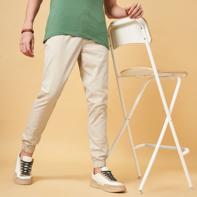 Urban Ranger by Pantaloons Solid Men White Track Pants