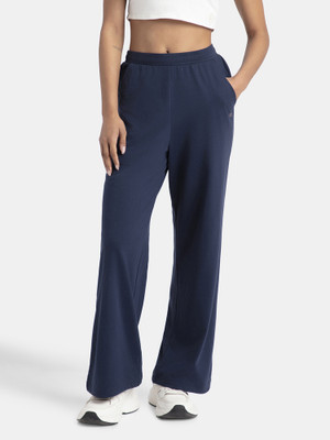 JOCKEY A158 Super Combed Cotton Rich Solid Women Dark Blue Track Pants
