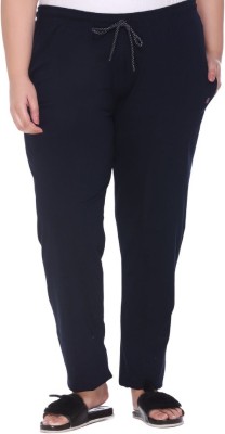 CUPID Solid Women Black Track Pants