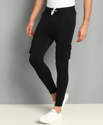 METRONAUT Solid Men Black Track Pants