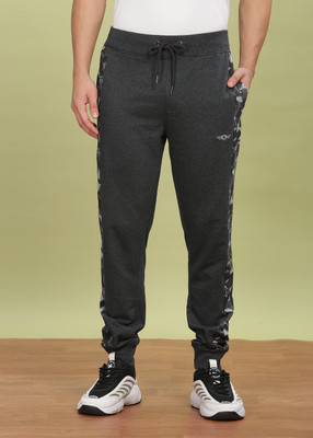 Force NXT Printed Men Black Track Pants