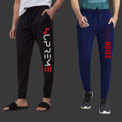 Detees Graphic Print Men Multicolor Track Pants