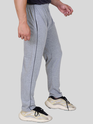 BTMZ Solid Men Grey Track Pants