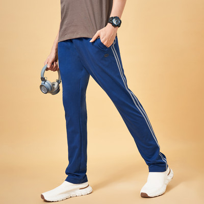 Ajile By Pantaloons Solid Men Blue Track Pants