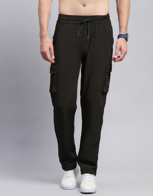 MONTE CARLO Solid Men Green Track Pants