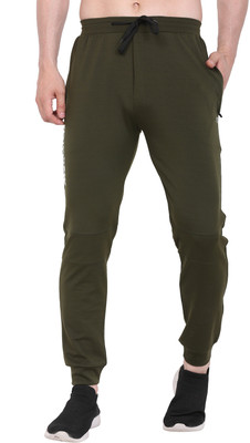 LEXON Self Design Men Olive Track Pants