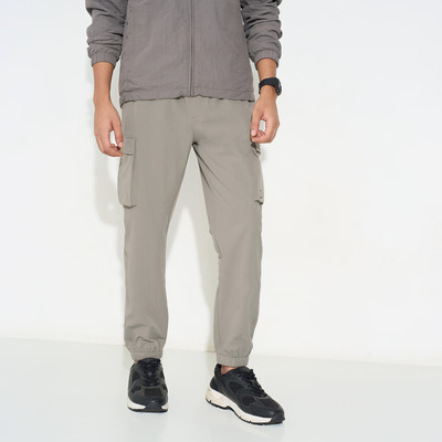 Ajile By Pantaloons Solid Men Green Track Pants