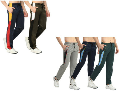 Indistar Colorblock Men Multicolor Track Pants