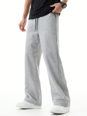 Dockstreet Solid Men Grey Track Pants