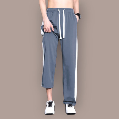 INDICLUB Self Design Men Grey Track Pants