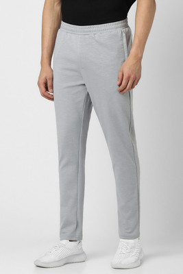 VAN HEUSEN Solid Men Grey Track Pants