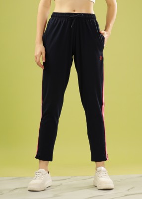 Dollar Solid Women Dark Blue Track Pants