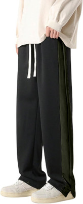 Valley Striped Men Olive Track Pants