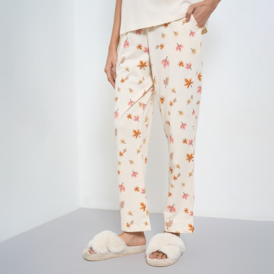 Dreamz by Pantaloons Printed Women Beige Track Pants
