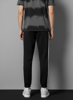 Dockstreet Solid Men Black Track Pants