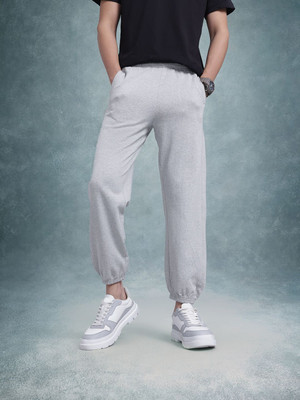 Roadster Solid Men Grey Track Pants