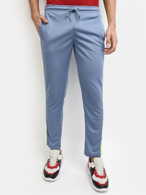 V-MART Self Design Men Blue, Blue Track Pants