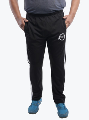 HoC Solid Men Black Track Pants