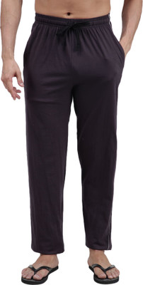 AMUL COMFY Solid Men Black Track Pants