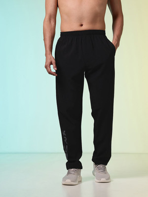 HRX by Hrithik Roshan Printed Men Black Track Pants