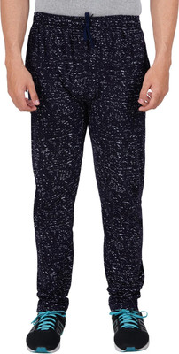 FEEL TRACK Printed Men Dark Blue Track Pants