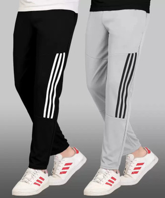 GAJAVU Printed Men Black, Grey, White Track Pants