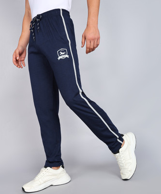 4 SPEED Self Design Men Blue Track Pants