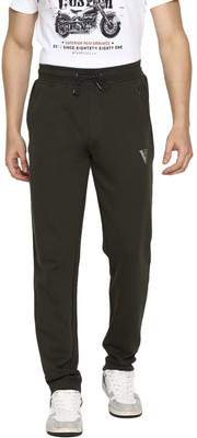 VAN HEUSEN Solid Men Green Track Pants