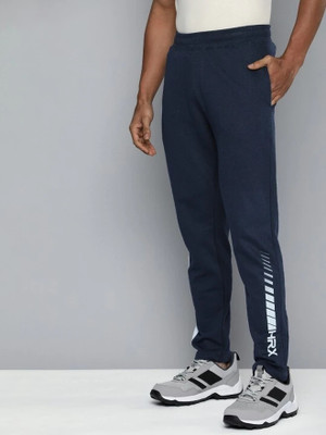 HRX by Hrithik Roshan Printed Men Dark Blue Track Pants