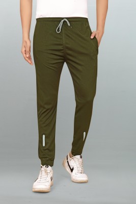 Fruzis Fashion Solid Men Dark Green Track Pants
