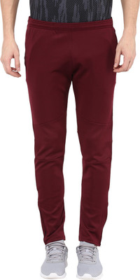 NIVIA Solid Men Red Track Pants