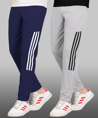 Z-DEVIL Solid Men Blue, Grey Track Pants