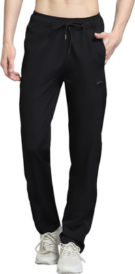 MONTE CARLO Solid Men Black Track Pants