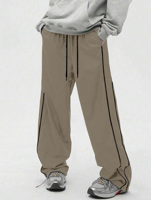 Rajovati Solid Men Beige Track Pants