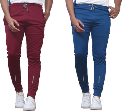 CLOTVIN TREND Striped Men Red, Green Track Pants