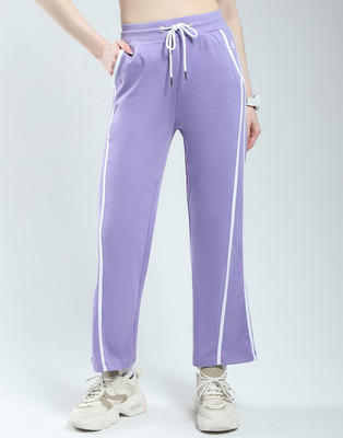 Rock.it Solid Women Purple Track Pants