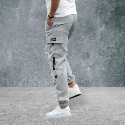 SUN BEAUTY FASHIONISTA HUB Solid Men Grey Track Pants