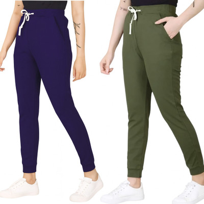 Royal-E-Kashmir Solid Women Blue, Green Track Pants