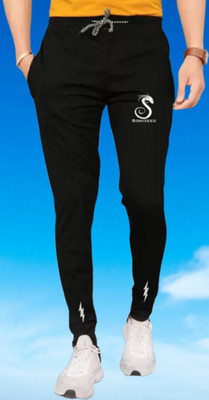 sonizeed yt Printed Men Black Track Pants