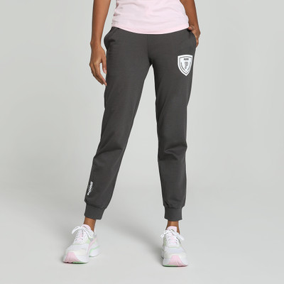 PUMA Solid Women Grey Track Pants