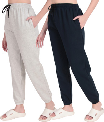 STYOXA Solid Women Grey, Dark Blue Track Pants