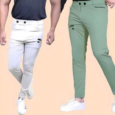 ACE SPORTS Solid Men Multicolor Track Pants