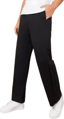 AR 9 Solid Men Black Track Pants