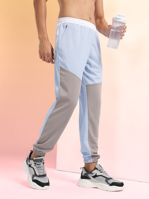 HRX by Hrithik Roshan Colorblock Men Blue Track Pants